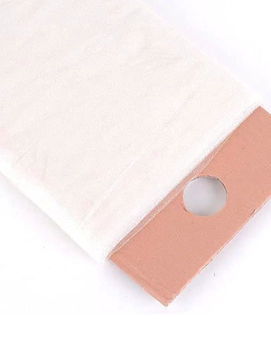 Ivory Glitter Tulle Fabric Bolt 54