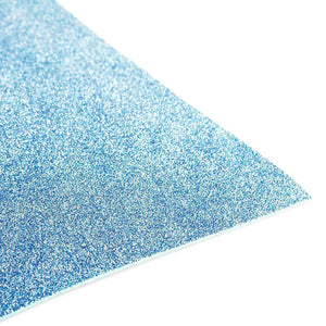 Light Blue Glitter 10 Pack 12" x 20" EVA Foam Sheets