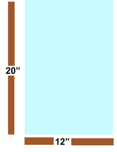 Light Blue 10 Pack 12" x 20" EVA Foam Sheets