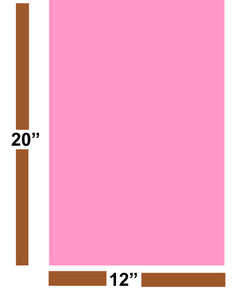 Pink 10 Pack 12" x 20" EVA Foam Sheets