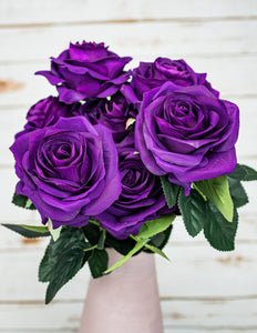 Lavender Rose Heads, Artificial Flowers