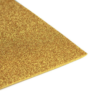 Gold Glitter 10 Pack 12" x 20" EVA Foam Sheets