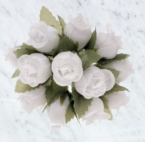 144 White Poly Flower Bouquet